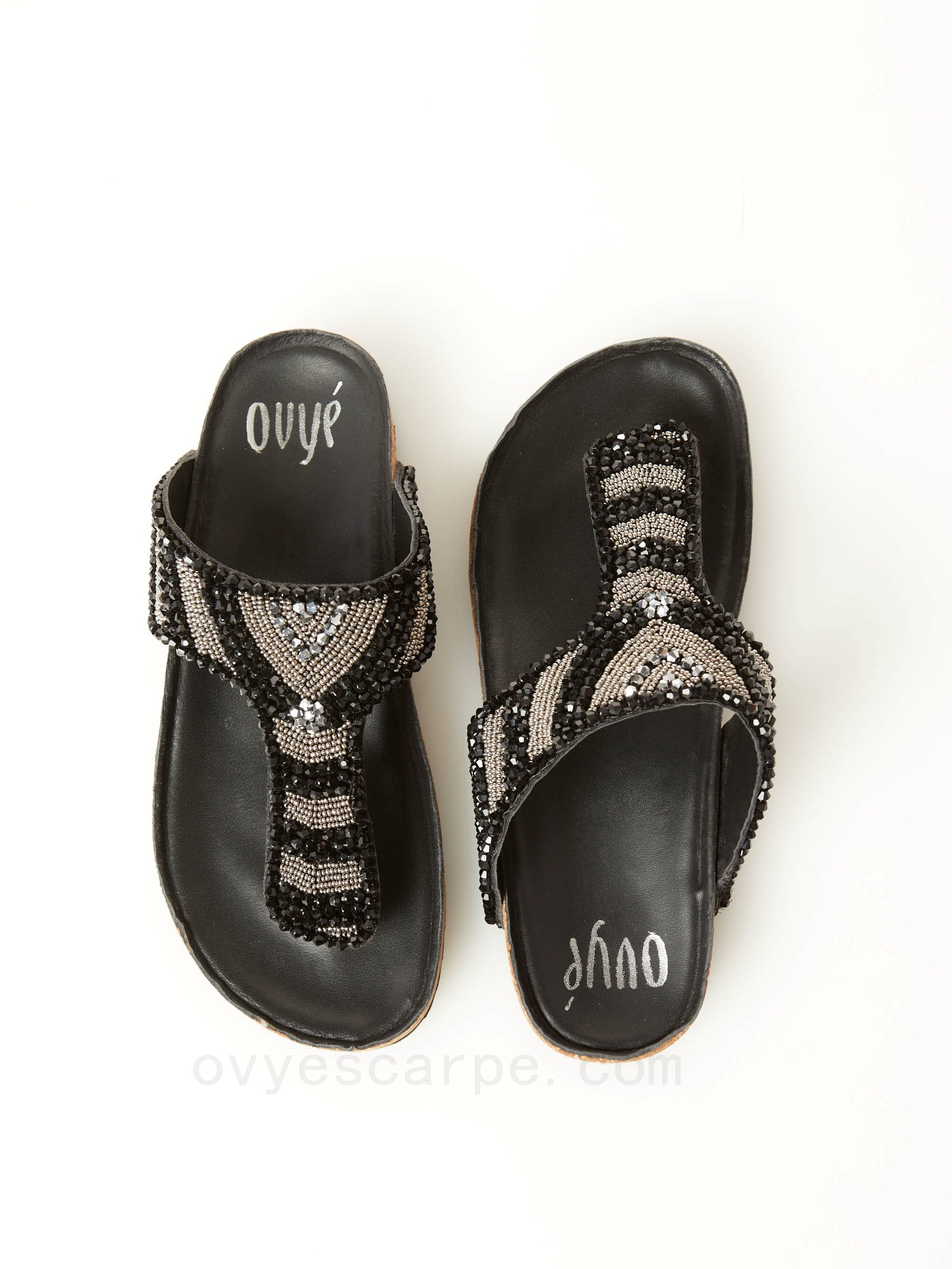 Flip Flop With Beads F08161027-0535 moda scarpe